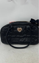 Load image into Gallery viewer, Juicy Couture Womens Lovely Girl Black Leather Shoulder Satchel Bag With Tag