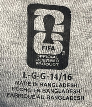 Load image into Gallery viewer, Kids Gray Heather FIFA World Cup 26 Short Sleeve Graphic Pullover T-Shirt Size L
