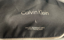 Load image into Gallery viewer, Calvin Klein Mens Black Water Resistant Shell Windbreaker Jacket Size Large