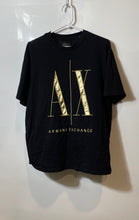 Load image into Gallery viewer, Armani Exchange Mens Black Short Sleeve Crew Neck Pullover T-Shirt Size Medium