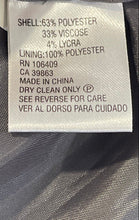 Load image into Gallery viewer, Antonio Melani Womens Gray Flap Pockets Notch Lapel Two-Button Blazer Size 8