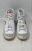 Load image into Gallery viewer, Nike Mens Blazer Mid '77 BQ6806-115 White Green Leather Sneakers Shoes Size 14