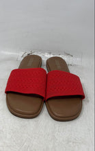 Load image into Gallery viewer, Jason Wu Womens Brown And Red Open Toe Slip-On Flat Heels Slide Sandals Size 8 M