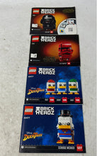 Load image into Gallery viewer, Lot Of 4 Pcs Lego Brick Headz Multicolor Instruction Manual Books