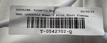 Load image into Gallery viewer, Karl Lagerfeld Womens White Short Sleeve Pockets Back-Zip Sheath Dress Size 10