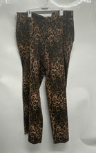 Load image into Gallery viewer, Fashion Nova Womens Brown Animal Print Flat Front Wide-Leg Dress Pants Size 3X