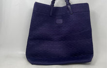 Load image into Gallery viewer, Michael Kors Womens Jet Set Purple Signature Embossed Double Handle Tote Bag
