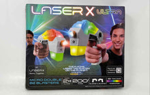 Load image into Gallery viewer, Laser X White Gray Ultra Micro Double B2 Blasters 2 Pieces Set Not Tested