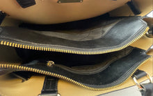 Load image into Gallery viewer, Michael Kors Womens Reed Black Inner Pockets Double Handle Satchel Bag
