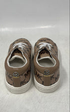 Load image into Gallery viewer, Michael Kors Boys Brown Monogram Print Lace-Up Low Top Sneakers Shoes Size 7