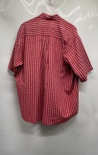 Load image into Gallery viewer, Timberland Mens Red Plaid Cotton Short Sleeve Collared Button-Up Shirt Size M