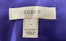 Load image into Gallery viewer, J.Crew Womens Purple Wool 3/4 Sleeve V-Neck Back-Zip Shift Dress Size 14