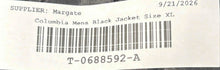 Load image into Gallery viewer, Columbia Mens Black Leather Spread Collar Long Sleeve Full-Zip Jacket Size XL