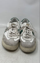 Load image into Gallery viewer, Aldo Mens Clubtrainer White Gray Green Leather Lace-Up Sneaker Shoes Size 10.5