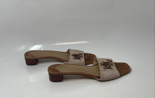 Load image into Gallery viewer, Lauren Ralph Lauren Womens Fay Brown Beige Leather Slip-On Slide Sandals Sz 9.5B