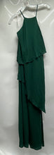 Load image into Gallery viewer, David's Bridal Womens Green Sleeveless Ruffle Long Maxi Dress Size 4