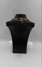 Load image into Gallery viewer, Authentic Tory Burch Women's Gold-Tone Black Cream Necklace