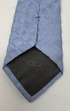 Load image into Gallery viewer, Valentino Mens Blue Plaid Silk Adjustable Long Formal Designer Tie Stained