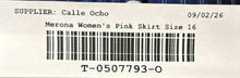 Load image into Gallery viewer, Merona Womens Pink Paisley Lace Knee-Length Straight & Pencil Skirt Sz 16 w/ Tag
