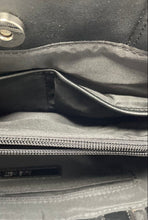 Load image into Gallery viewer, Nine West Womens Mireya Black Leather Double Handle Satchel Handbag