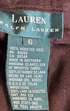 Load image into Gallery viewer, Lauren Ralph Lauren Mens Brown Wool Pleated Front Dress Pants Size 6