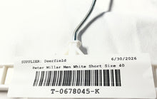 Load image into Gallery viewer, Peter Millar Mens White Flat Front Slash Pocket Regular Fit Chino Shorts Size 40