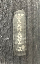 Load image into Gallery viewer, Authentic Armani Jeans Womens Black Mock Neck Cropped Pullover Sweater Size 6