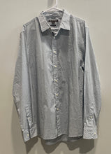 Load image into Gallery viewer, Michael Kors Mens White Geometric Tailored Classic Fit Button-Up Shirt Size XL