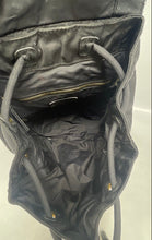 Load image into Gallery viewer, Authentic Tory Burch Womens Scout Black Adjustable Strap Backpack Worn Damaged