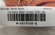 Load image into Gallery viewer, Lululemon Womens Orange Adjustable Strap Zip Top Lined Fanny Pack