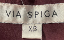 Load image into Gallery viewer, Via Spiga Womens Wine Long Sleeve Front Full-Zip Hooded Rain Coat Size XS