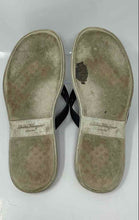 Load image into Gallery viewer, Authentic Salvatore Ferragamo Mens Gray Flip-Flop Sandals Size 10M Damaged