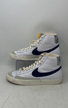 Load image into Gallery viewer, Nike Mens Blazer Mid 77 FN6877-100 White Navy Blue Sneakers Shoes Size 11