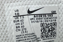 Load image into Gallery viewer, Nike Womens Court Royale AC AO2810-102 White Sneakers Shoes Size 10 No Laces