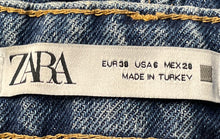 Load image into Gallery viewer, Zara Womens Blue Denim Medium Wash Pockets Regular Fit Straight Leg Jeans Size 6