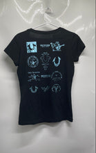 Load image into Gallery viewer, True Religion Womens Black Graphic Print Short Sleeve Pullover T-Shirt Size S