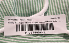 Load image into Gallery viewer, Tommy Hilfiger Mens Light Green White Long Sleeve Button-Up Shirt Size XL