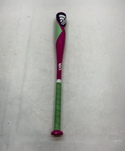 Load image into Gallery viewer, Adidas Pink Lime Green Triple Stripe 2 1/4 Barrel 24” 12 Oz USA Baseball Bat