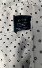 Load image into Gallery viewer, Perry Ellis Mens Gray Polka Dot Slim Fit Spread Collar Button-Up Shirt Size S