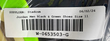 Load image into Gallery viewer, Authentic Nike Mens Jordan 6 Retro Black Green Sneaker Shoes Size 11 Damaged