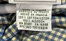 Load image into Gallery viewer, Lacoste Mens Multicolor Check Print Cotton Short Sleeve Dress Shirt Size 42