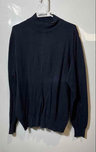 Load image into Gallery viewer, Lord & Taylor Mens Navy Blue Long Sleeve Turtleneck Pullover Sweater Size L