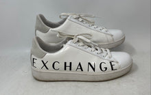 Load image into Gallery viewer, Armani Exchange Mens XDX063 XV518 White Leather Lace-Up Sneaker Shoes Size 9M