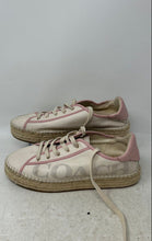 Load image into Gallery viewer, Coach Womens White Pink Logo Leather Lace-Up Platform Espadrille Shoes Size 7