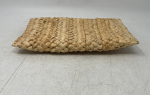 Load image into Gallery viewer, Unbranded Womens Beige Woven Straw Envelope Flap Clutch Purse