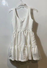 Load image into Gallery viewer, French Connection Womens White Structured Taffeta Tiered Mini Dress Sz XS w/ Tag