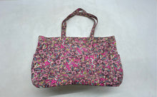 Load image into Gallery viewer, Vera Bradley Womens Multicolor Floral Inner Divider Double Handle Tote Bag
