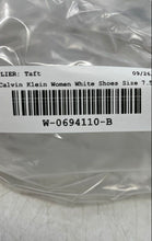 Load image into Gallery viewer, Calvin Klein Womens Lariss White Low Top Lace-Up Sneaker Shoes Size 7.5M