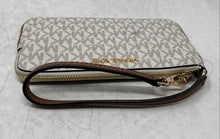 Load image into Gallery viewer, Michael Kors Womens Jet Set Travel Brown Beige Signature Wristlet Wallet