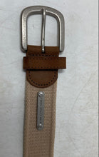 Load image into Gallery viewer, Fossil Mens MB4064250 Beige Adjustable Buckle Webbed Utility Belt Size 90/36